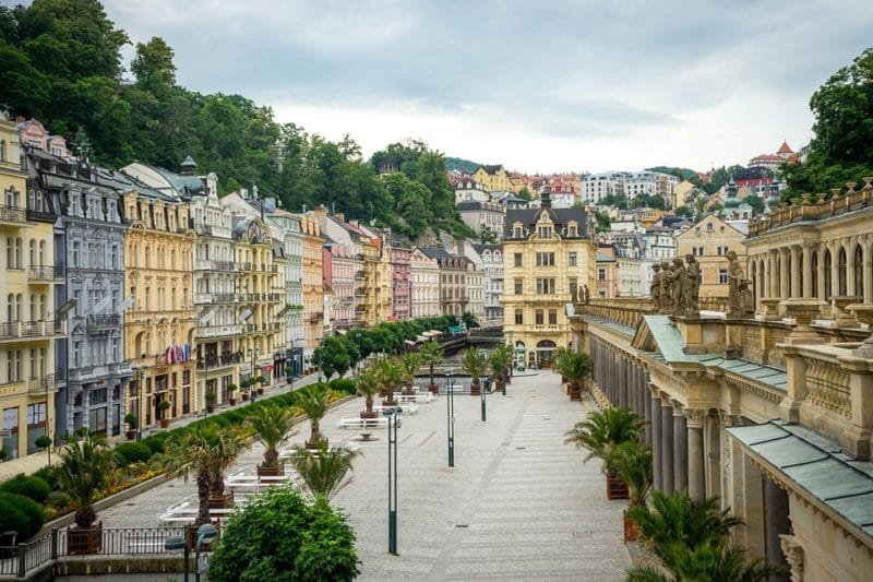 Karlovy Vary. Ciudades bonitas de República Checa.